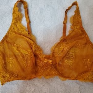 Mustard Yellow Lace Bralette